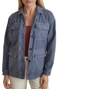 Marine Layer Charcoal Blue Chore Farm Jacket Size Small